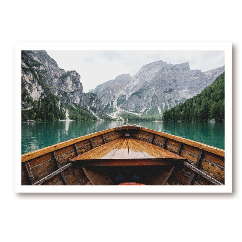 Skandinavische Pfingstrosenlandschaft – Leinwandbild