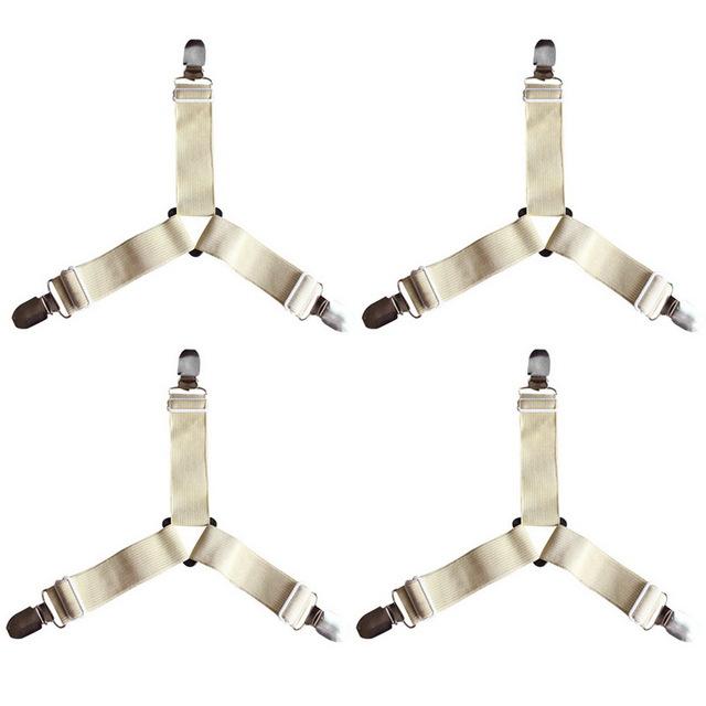 HoldTight - 4 Stück elastische Bettlakenspanner | Brehn