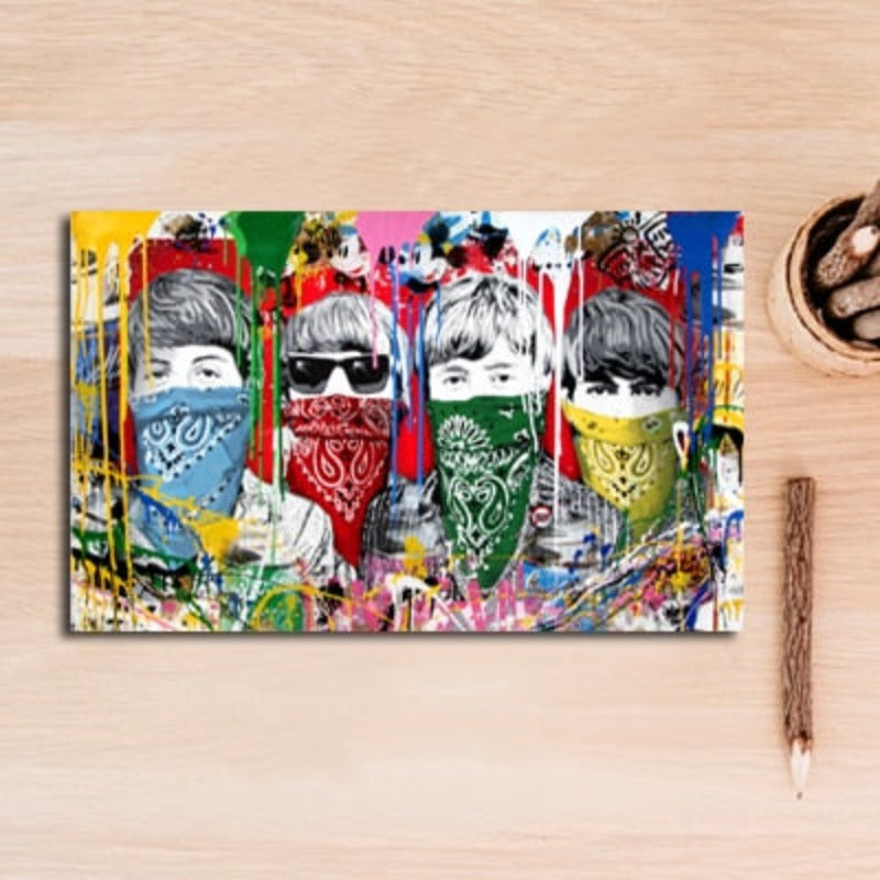 Straßengraffiti – Leinwandbild