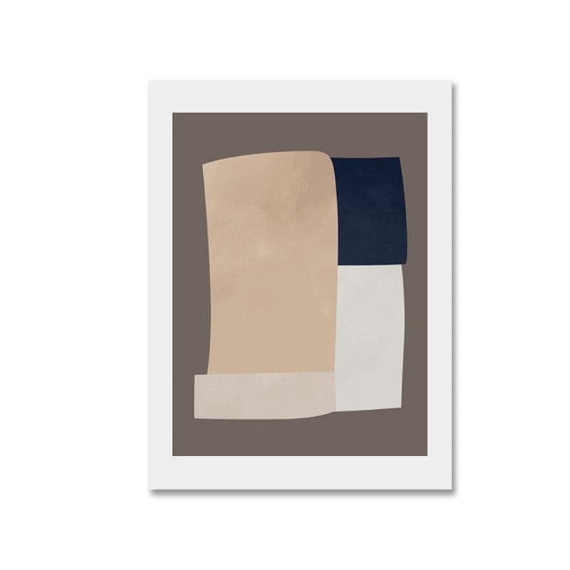 Geometrische Europa Figur - Leinwand Wandkunst Gemälde