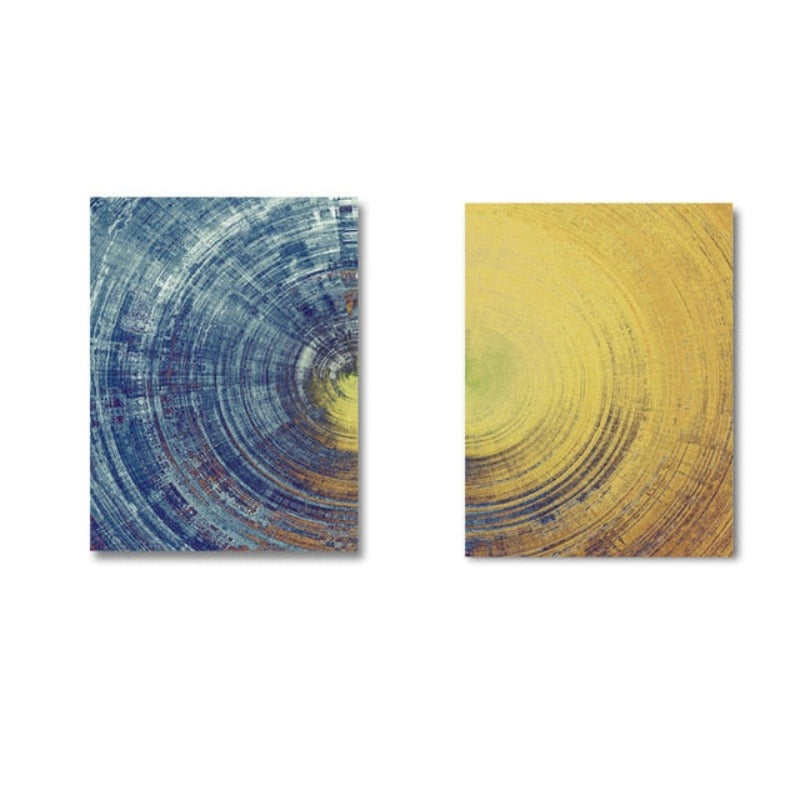 Tiefe Kreise - Leinwand Wandkunst Gemälde