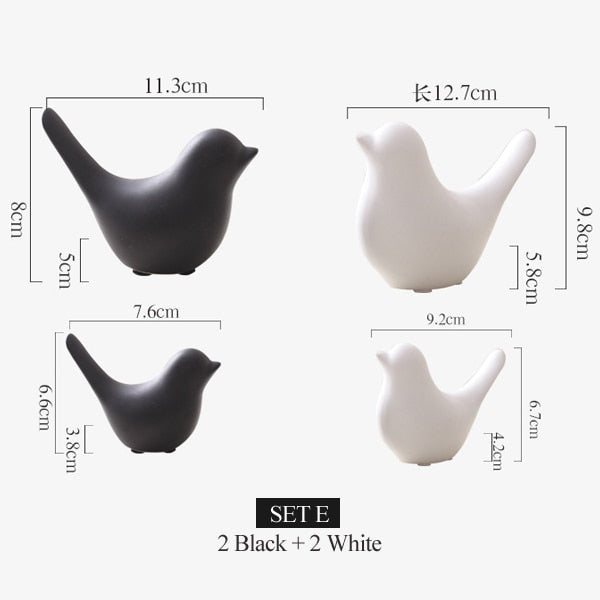 Nordic Creative Keramische Vogel-Figuren | Brehn