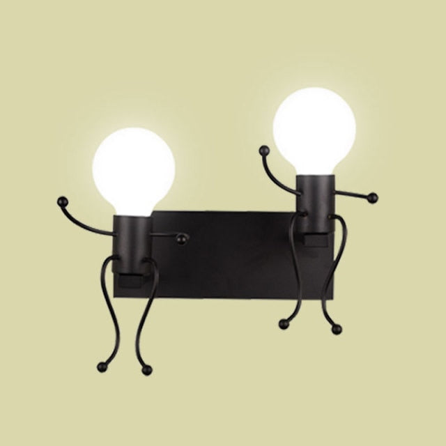 Mini Man Robot Kunst Wandlampe | Brehn