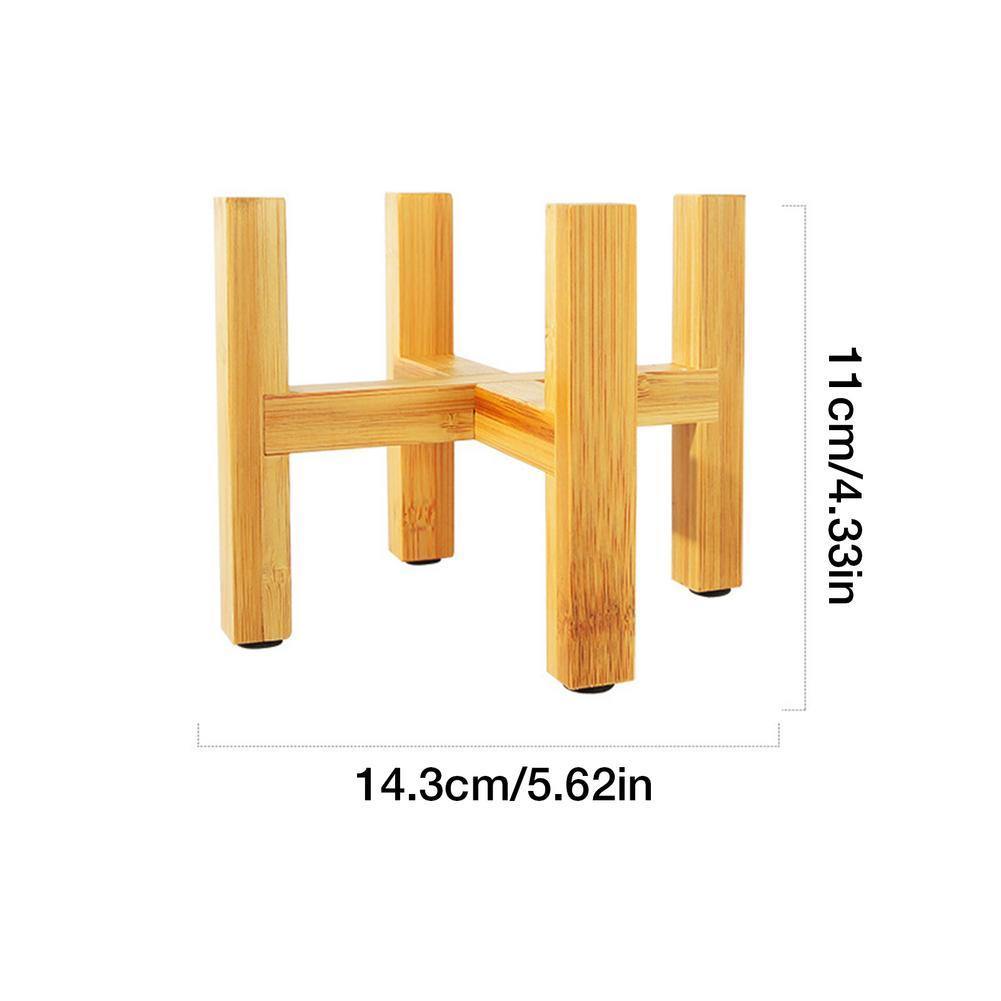 BambooElevate Pflanzenständer aus Bambusholz | Verstellbar & Stabil | Ideal für den Innenbereich