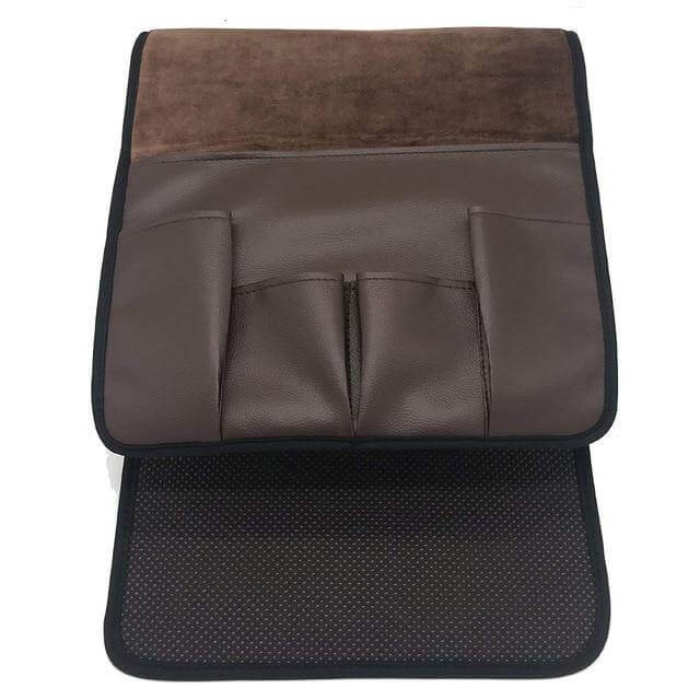 Rutschfester 5-Taschen Ledersitzarmlehnen-Organizer