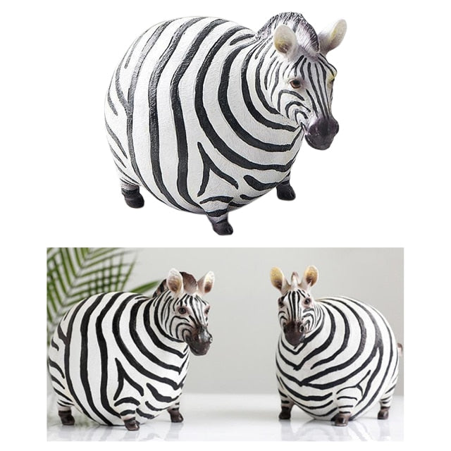 Moderne süße Zebra Harzfiguren | Brehn