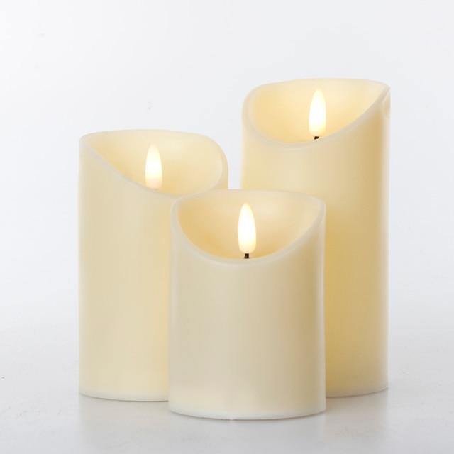 3pcs Fernbedienung LED Flammenlose Kerze | Brehn