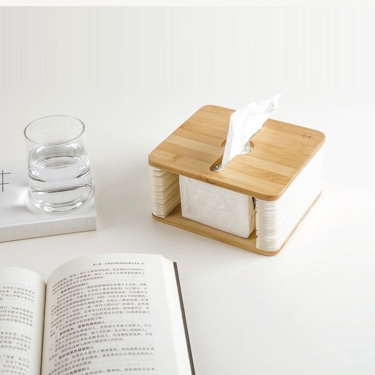 Nordic Bamboo FoldaBrehne Tissue Box | Brehn