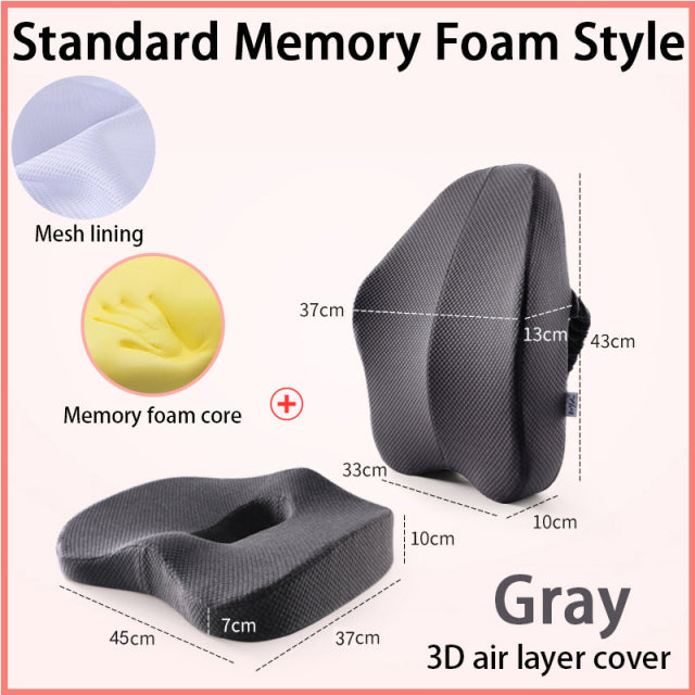 Bürostuhl Memory Foam Kissen Set | Brehn