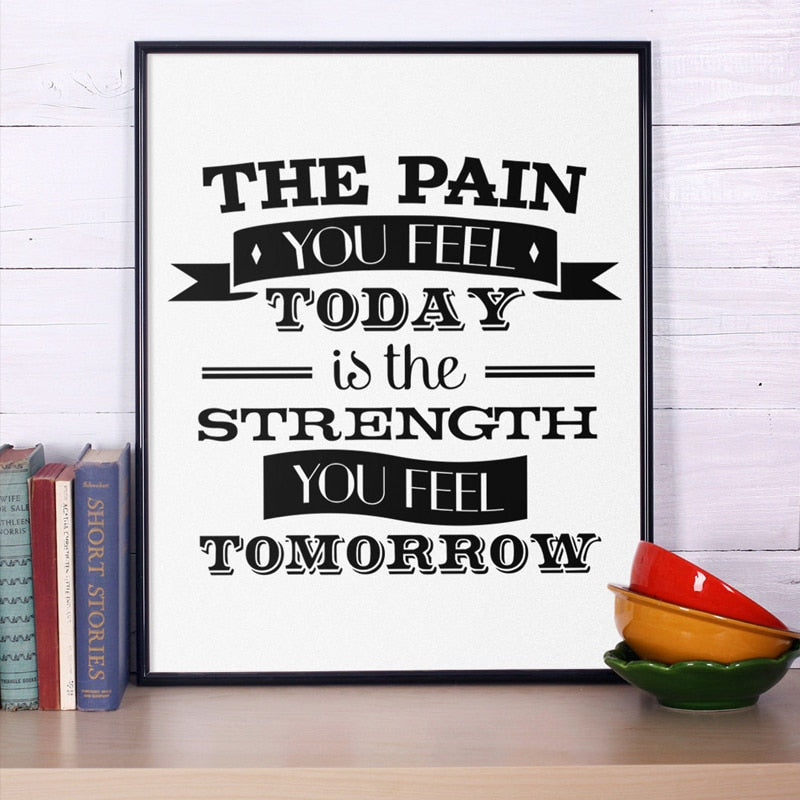 Motivation Fitness Motivation - Leinwand Wandkunst Gemälde