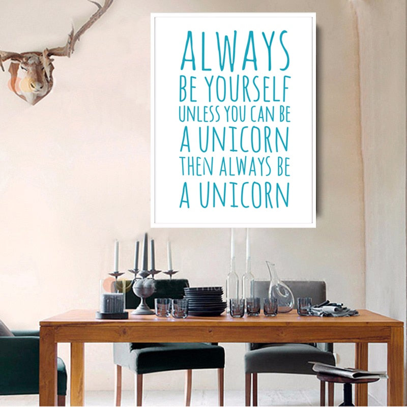 Always Be Yourself - Canvas Wandkunst Gemälde