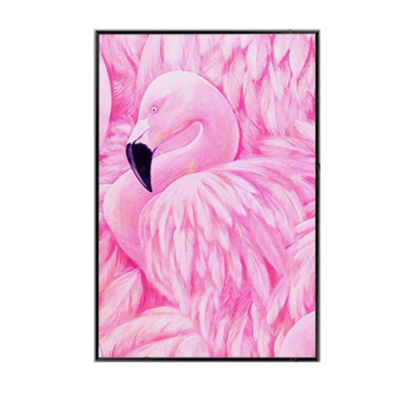 Pink Flamingo - Leinwand Wandkunst Malerei