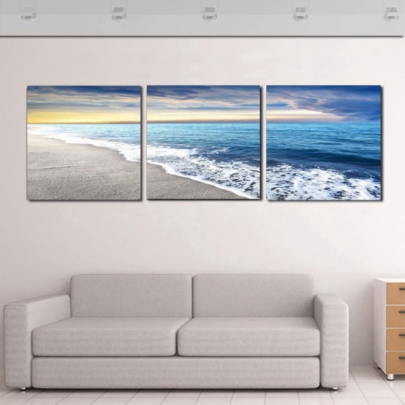 Beach Sandy Sea - Leinwand Wandkunst Gemälde