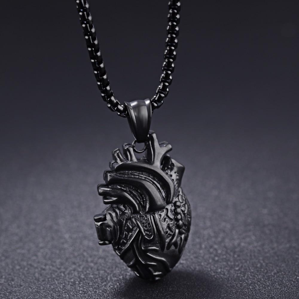 3D Anatomisch Korrekter Herz Charm Anhänger Halskette | Brehn