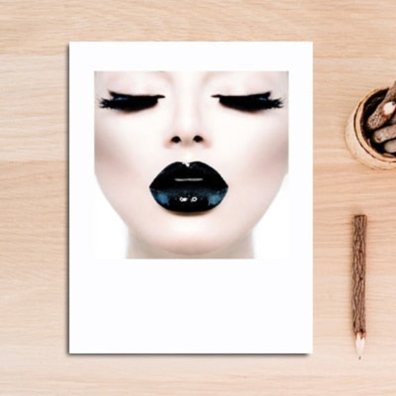 Mode Make-up Mädchen dekorativ - Leinwand Wandkunst Malerei