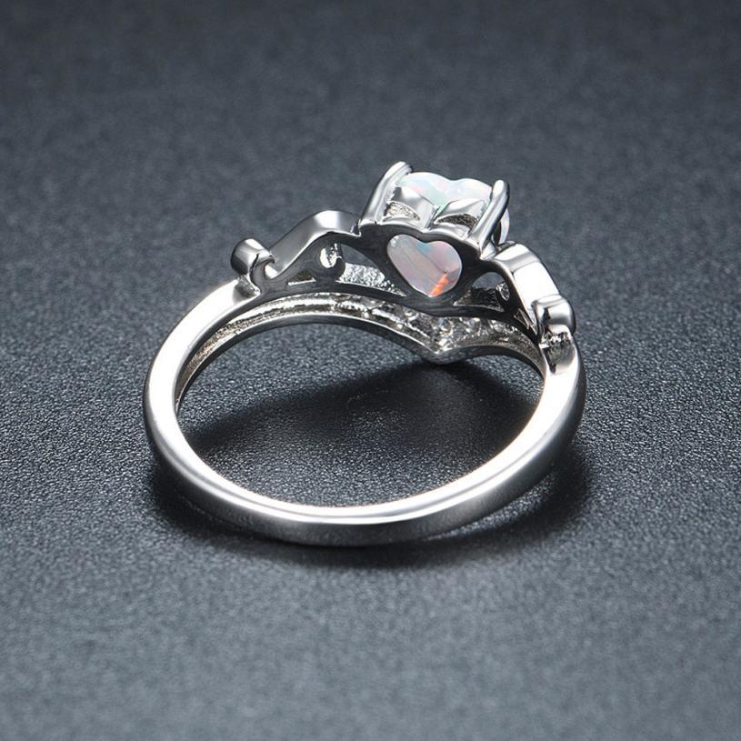 Oval Cut Heart Fire Opal Ring | Brehn