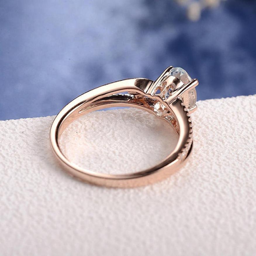 Oval Cut Rose Gold Double to Single Band Ring | Brehn