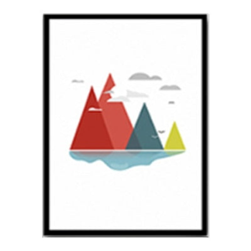 Modernes nordisches Poster – Leinwandbild