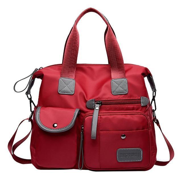 Brehn | Wasserdichte langlebige Damen Kapazitäts Schultertasche