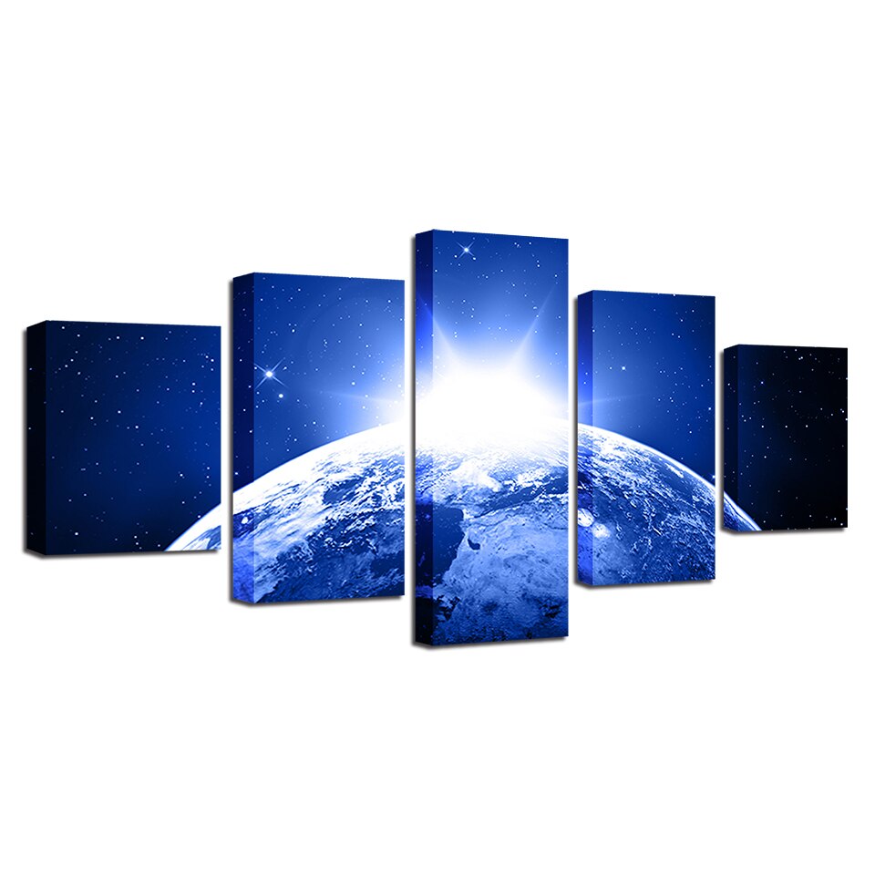 Earth Universe - Leinwand Wandkunst Gemälde