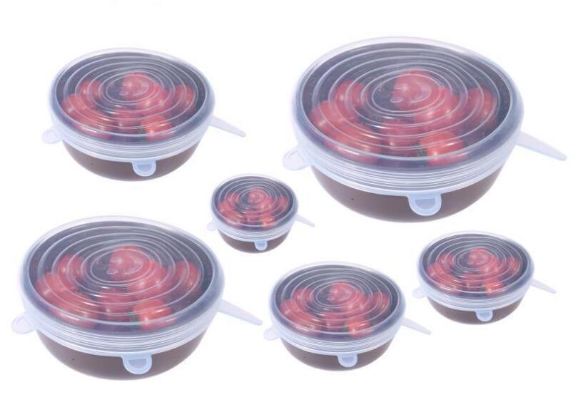 Brehn | Set von 6 dehnbare Silikon Deckel – StretchLid