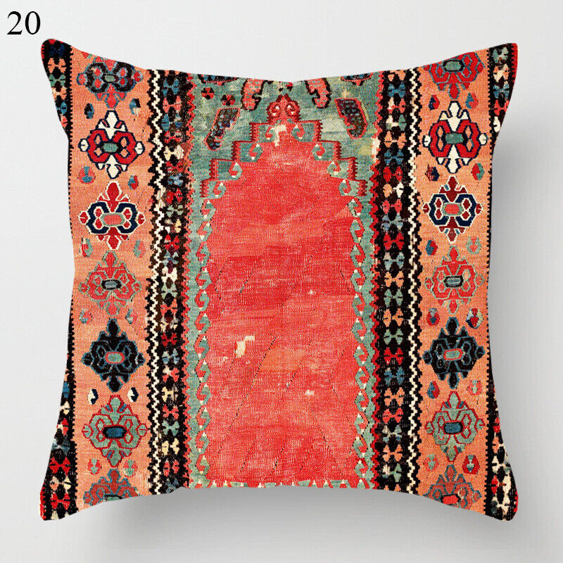 Ethnic Boho Mandala Print Linen Throw Pillow Cover Sofa Pillow Cover Home Decor # Brehn