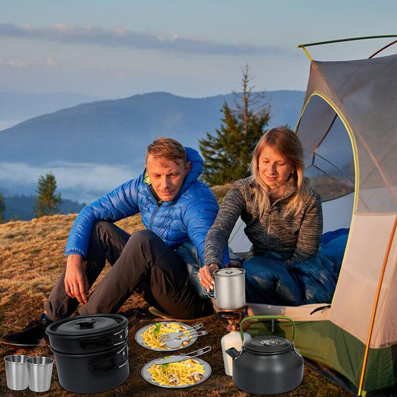 Titan Becher Set mit Besteck Gabeln & Löffel Campingbecher | Brehn