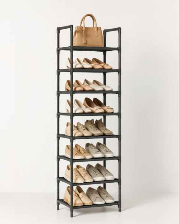 SlimStack Schuhregal 10 Ebenen – Platzsparendes Aufbewahrungssystem | Brehn