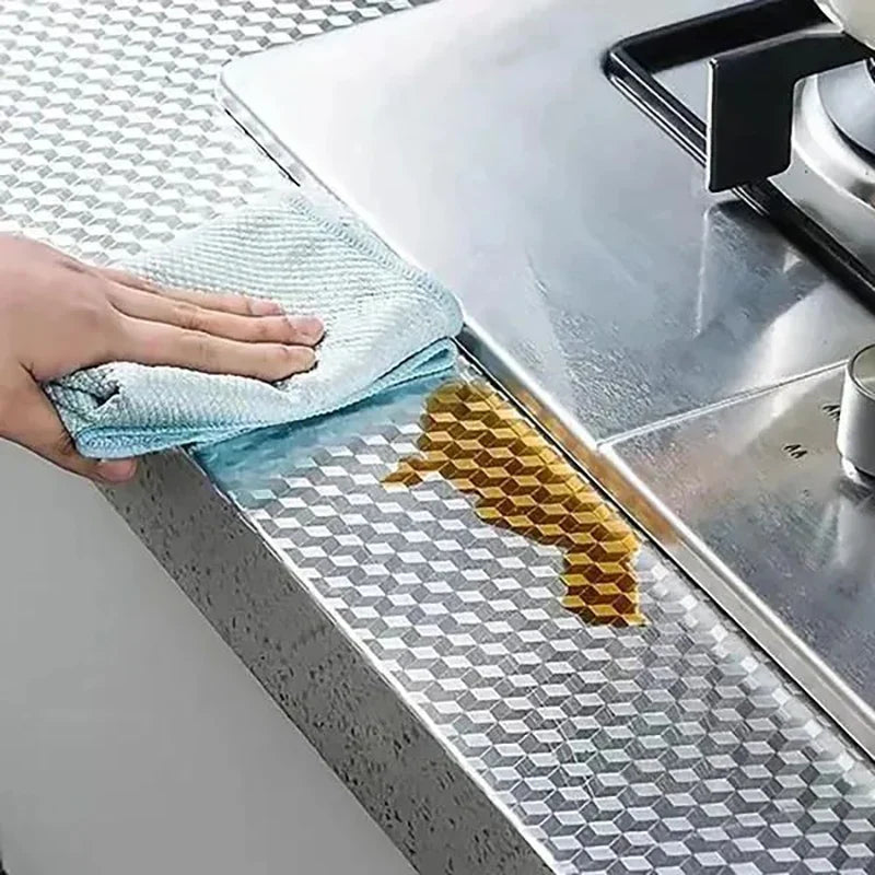 Selbstklebender Aluminium Küchensticker Wasserdicht Öl- und fettbeständiges Wallpaper | Brehn