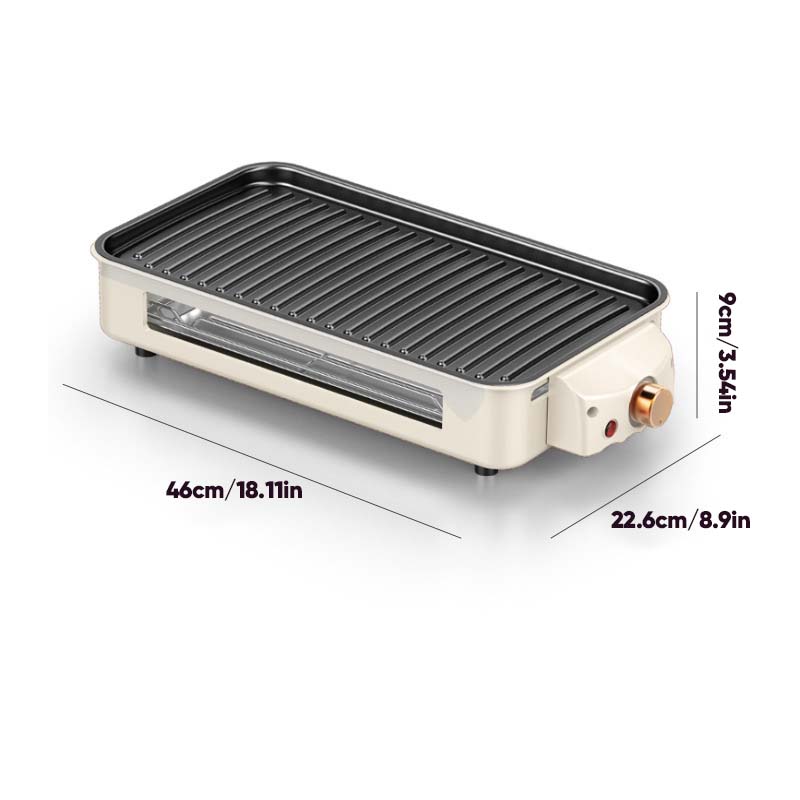 Brehn | Indoor rauchfreier Grill, Antihaft-Kochplatte abnehmbar