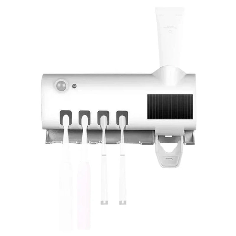 Brehn | Smart UV-Licht Sterilisator Zahnbürstenhalter, Wandmontage Zahnpastaspender
