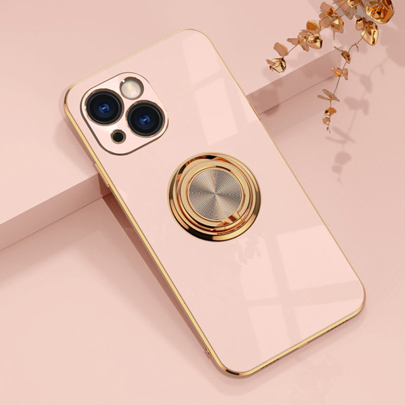 Plattiertes iPhone-Case mit Ring | Brehn