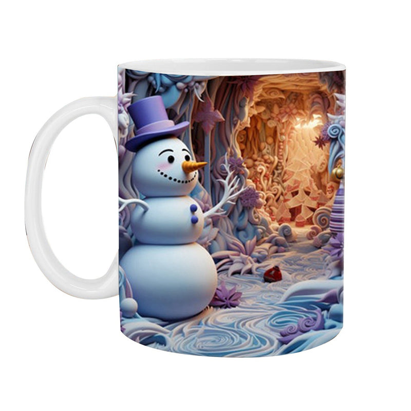 Brehn | 3D Weihnachts-Schneemann Becher