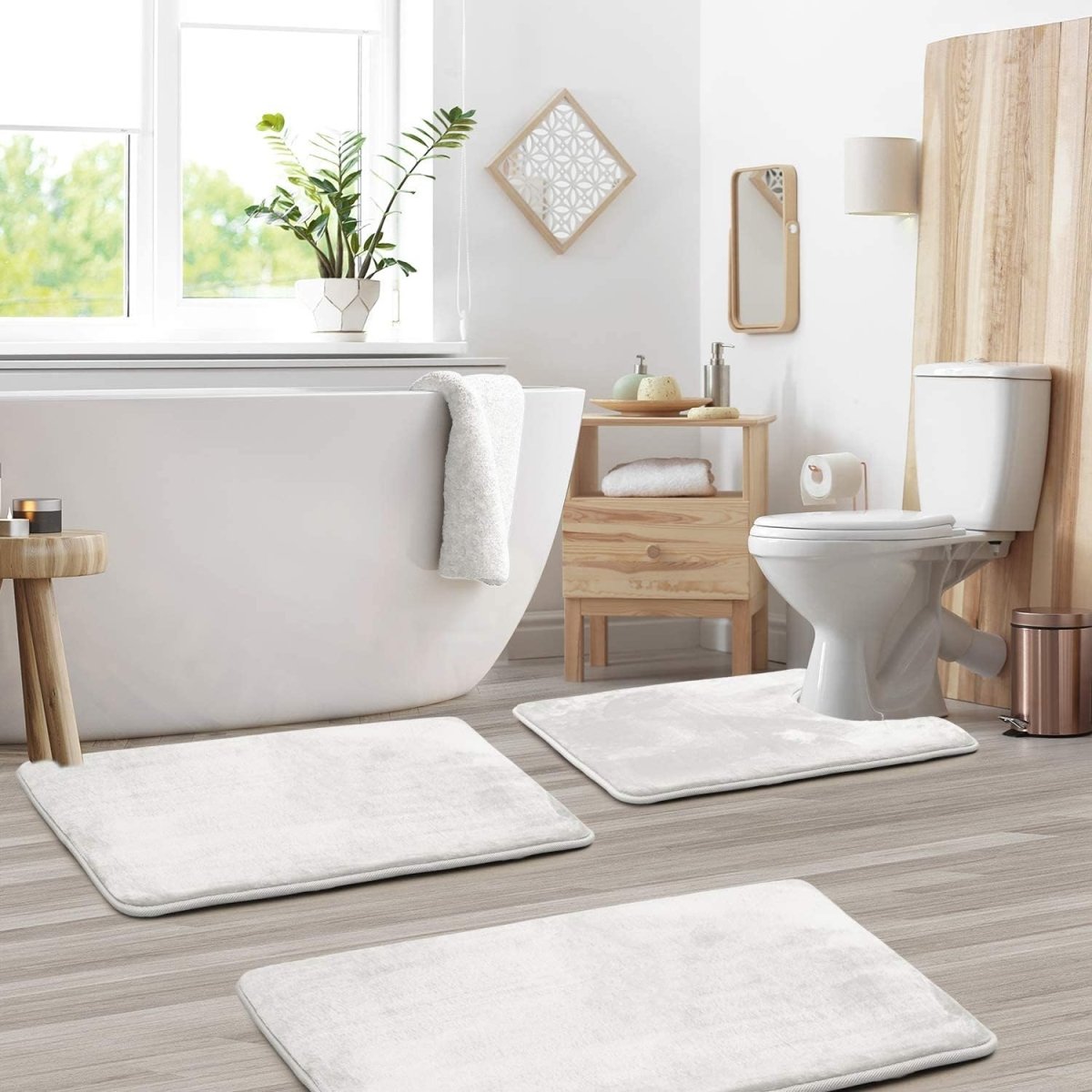 SoftStep Luxe – 3-teiliges Set Badematten aus Memory-Schaum