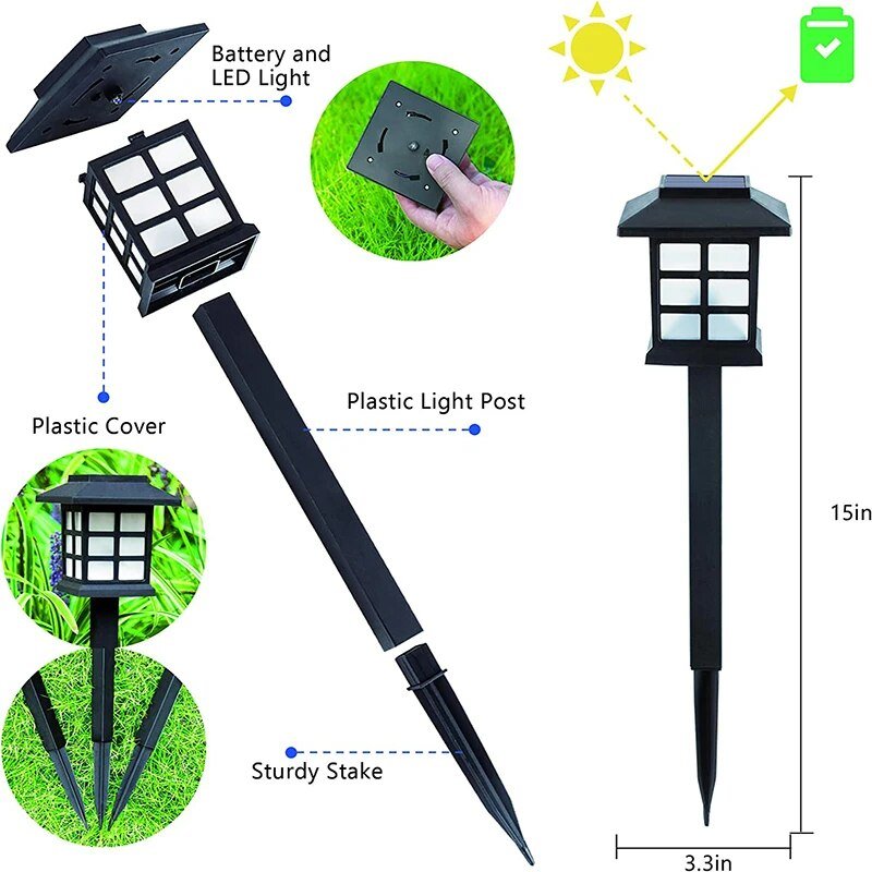 Solar LED Gehweglaternen Brehn