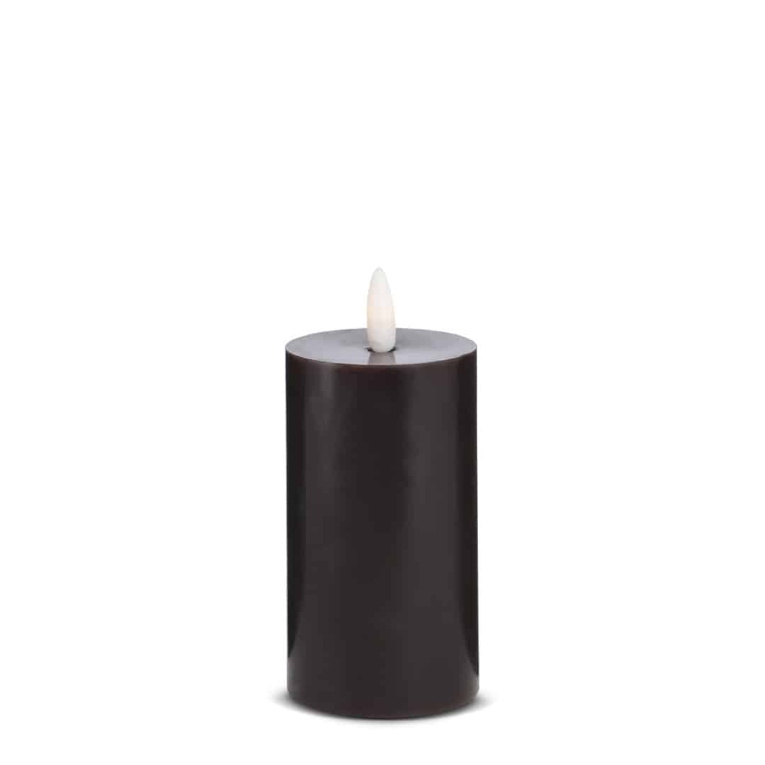 LED Kerze (1 Stück) mit realistischer 3D Flamme 5 x 12,5 cm | Brehn