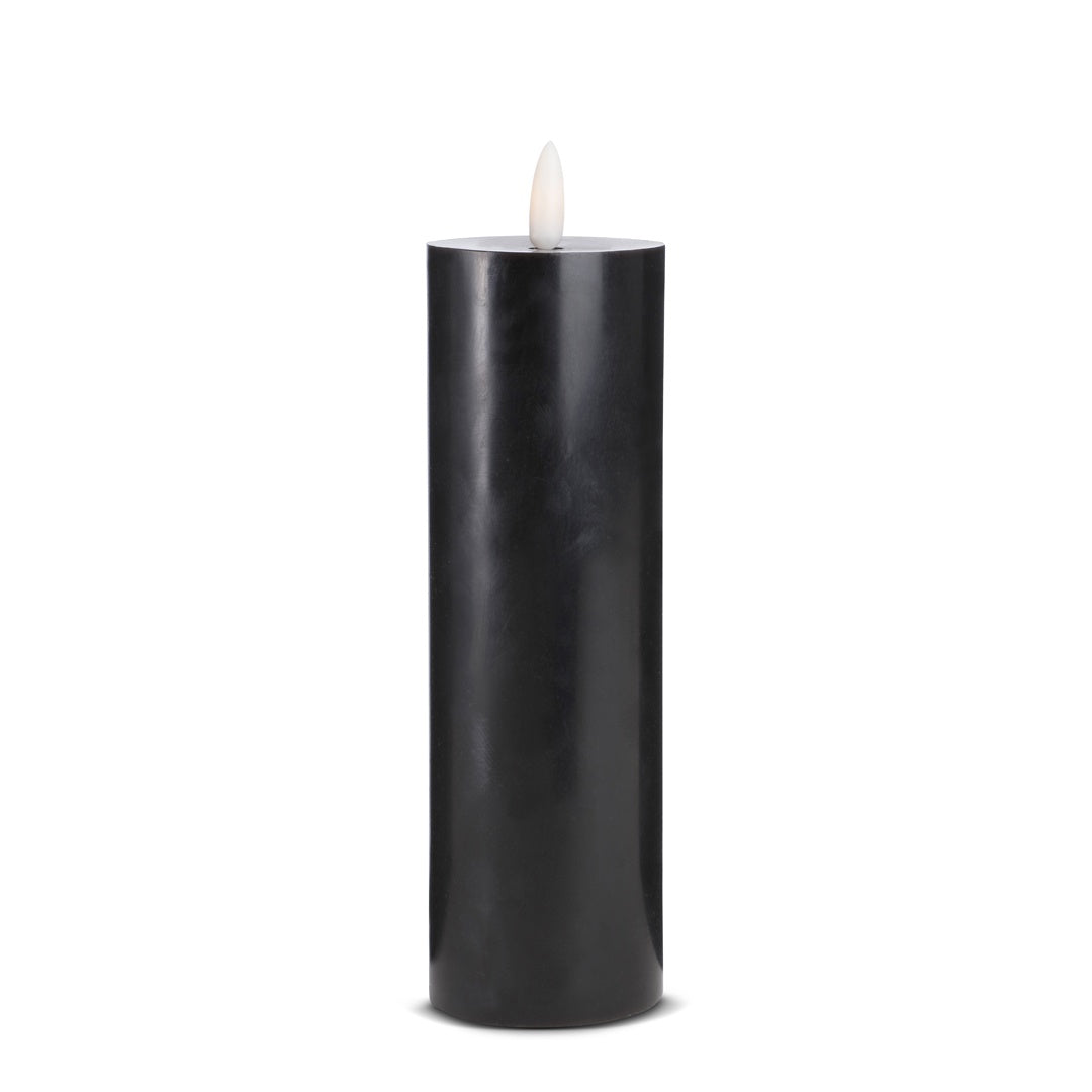 LED Kerze (1 Stück) mit realistischer 3D Flamme 5 x 20 cm | Brehn