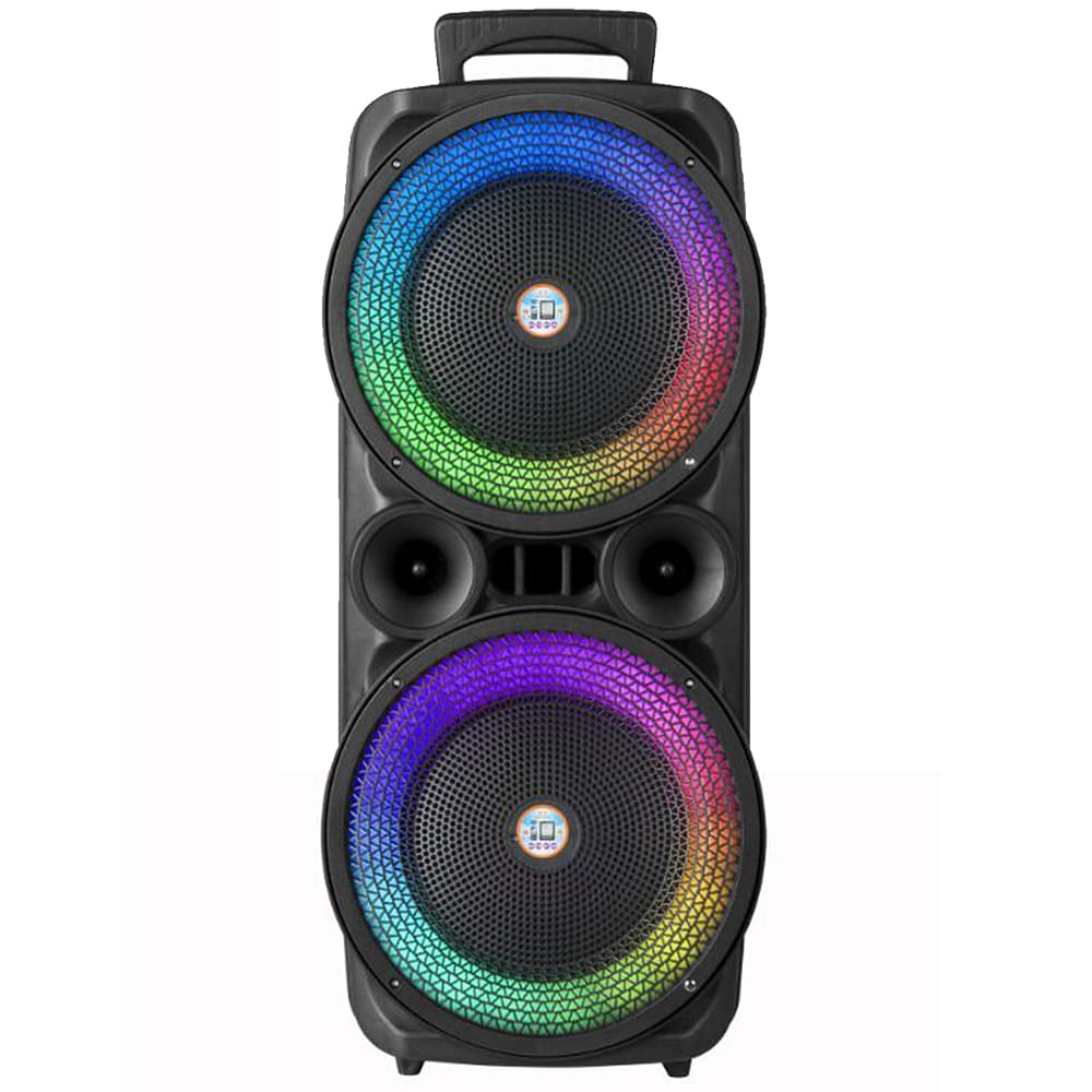 Soundbox 2 x 8" - LED-Beleuchtung, Mikrofon und Fernbedienung | Brehn