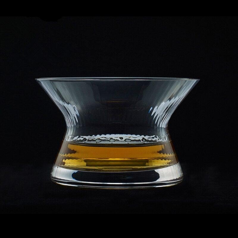 Drehbarer Spiegel aus Glas – Drehbares Whiskyglas