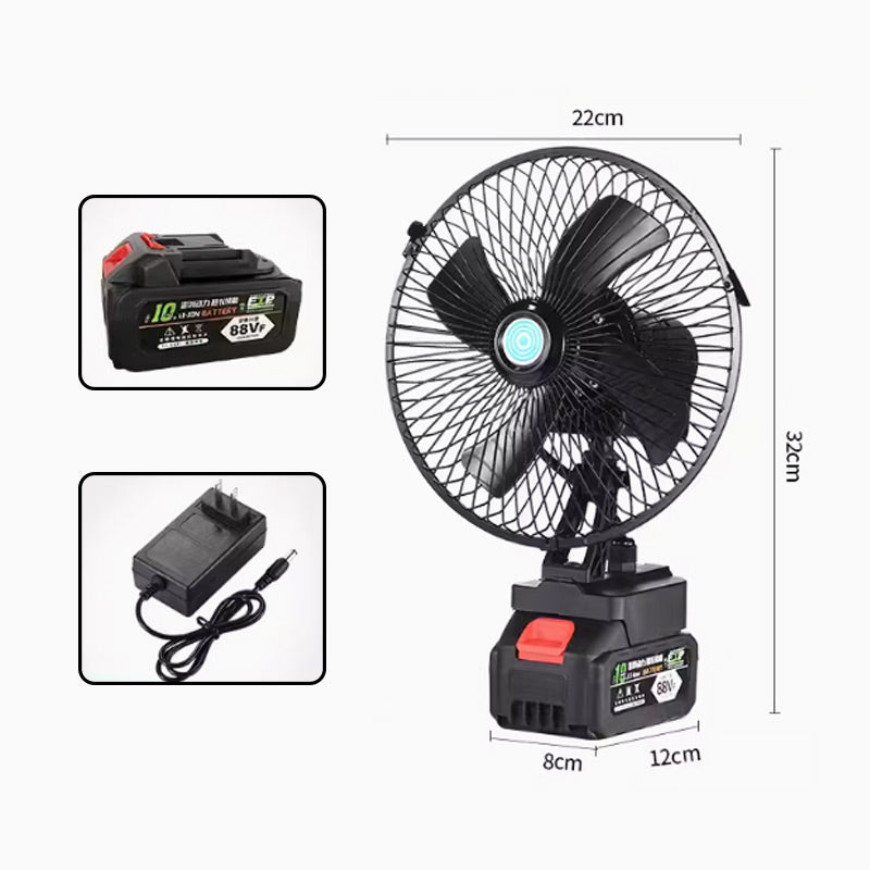 Wiederaufladbarer Tragbarer Außen Drahtloser Camping Ventilator | Brehn