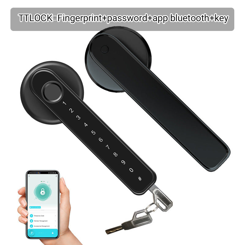 Intelligenter Türgriff mit Fingerabdrucksensor und Bluetooth-App-Steuerung