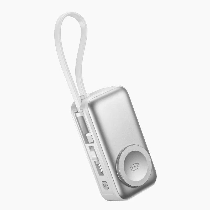 Magnetische 3-in-1 Powerbank mit kabelloser Ladung | Brehn