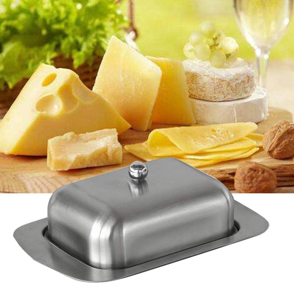 Edelstahl Butterdose mit Deckel Käse Butter Behälter | Brehn