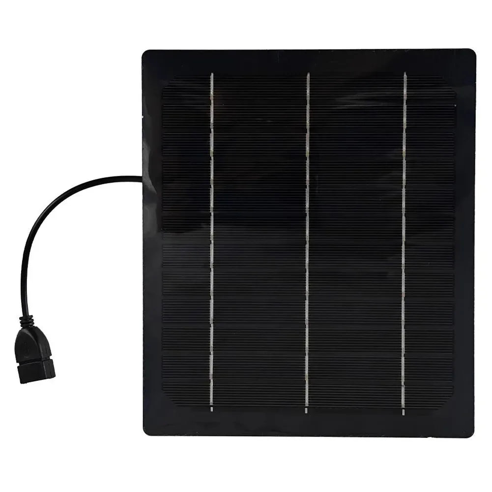 Solarbetriebener Campingventilator mit USB - Tragbarer Solarventilator für Outdoor-Camping, Wandern, Angeln, Reisen | Brehn