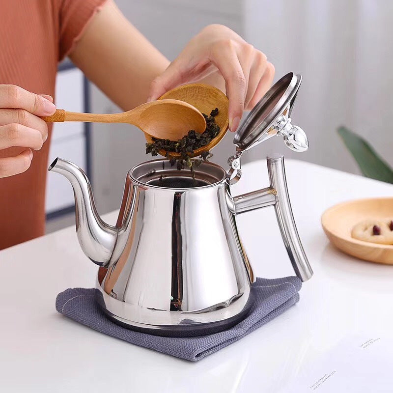 Edelstahl Teekanne mit abnehmbarem Teesieb 1.0L 1.5L 2.0L | Brehn