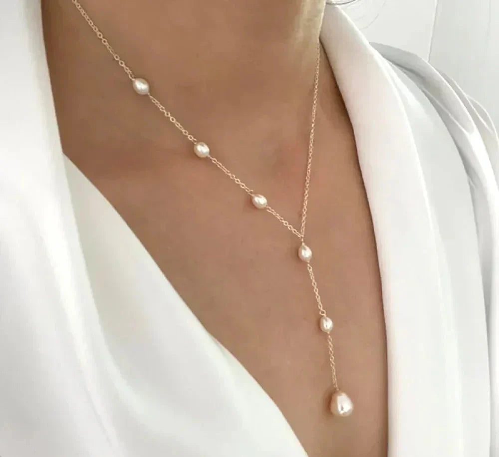 Brehn | Vintage Pendelleuchten Perlenkette