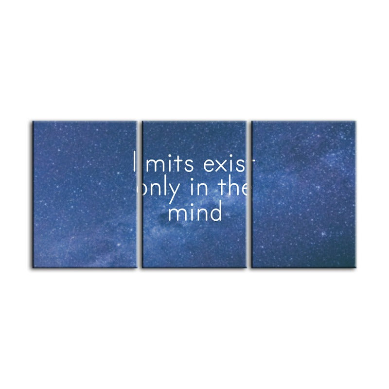 Galaxy Motivation-Canvas Wandkunst Gemälde 3 Teile