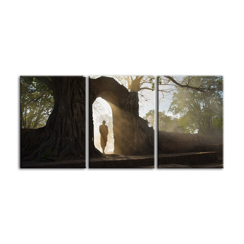 Lone Man Nature-Canvas Wandkunst Gemälde 3 Teile