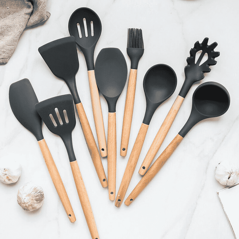 9 Stück Silikon Küchenutensilien Set | Brehn