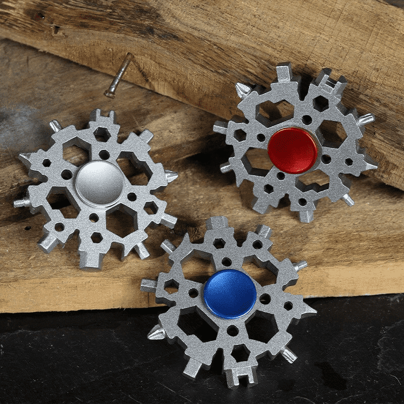 22-in-1 Schneeflocken Multi-Tool Mit Fidget Spinner | Brehn